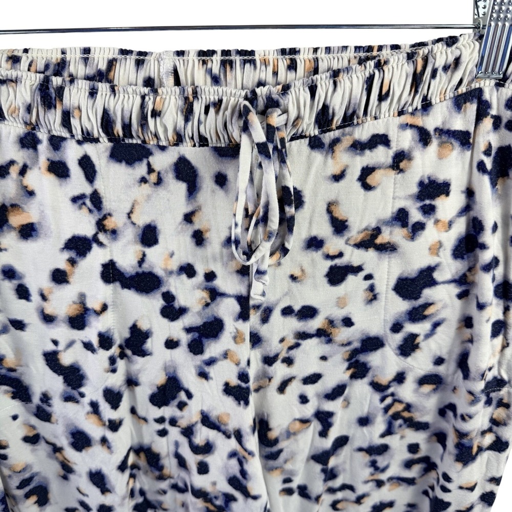 Soma Cool Nights Womens M Two-piece Long Sleeve Pajama Set Leopard Print Lounge - Picture 9 of 11